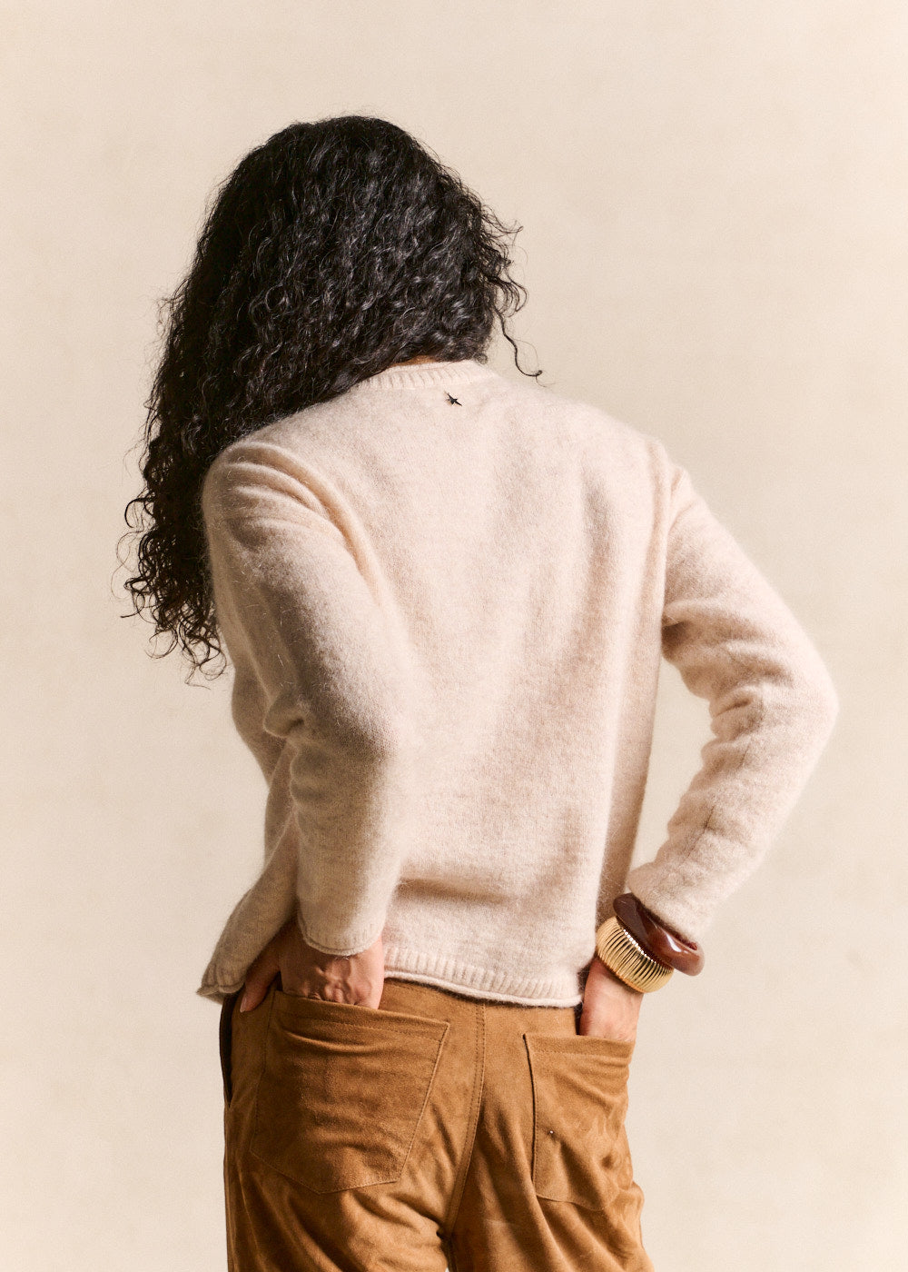 Round-neck mohair cardigan - Sud Express - 3 - Sud Express