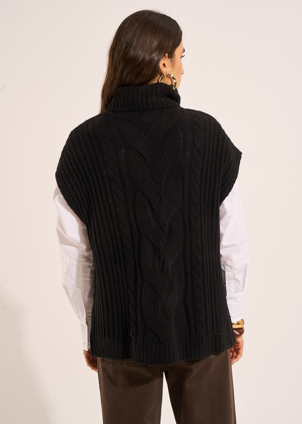 Sleeveless turtleneck sweater - Sud Express - 3 - Sud Express