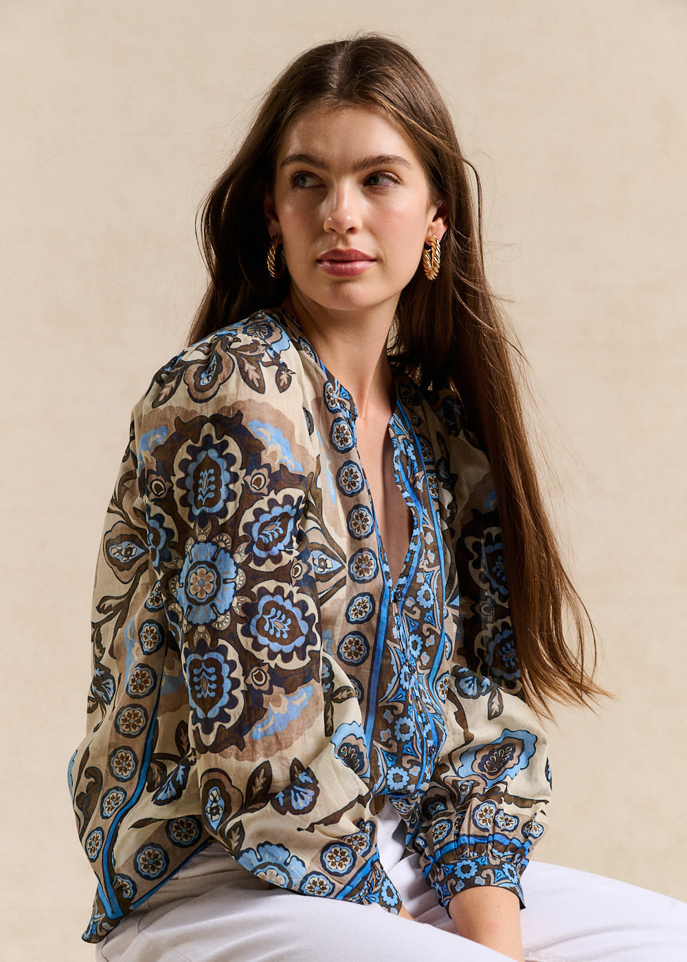 COOPER Floral-print shirt - 1 - Sud Express - Sud Express