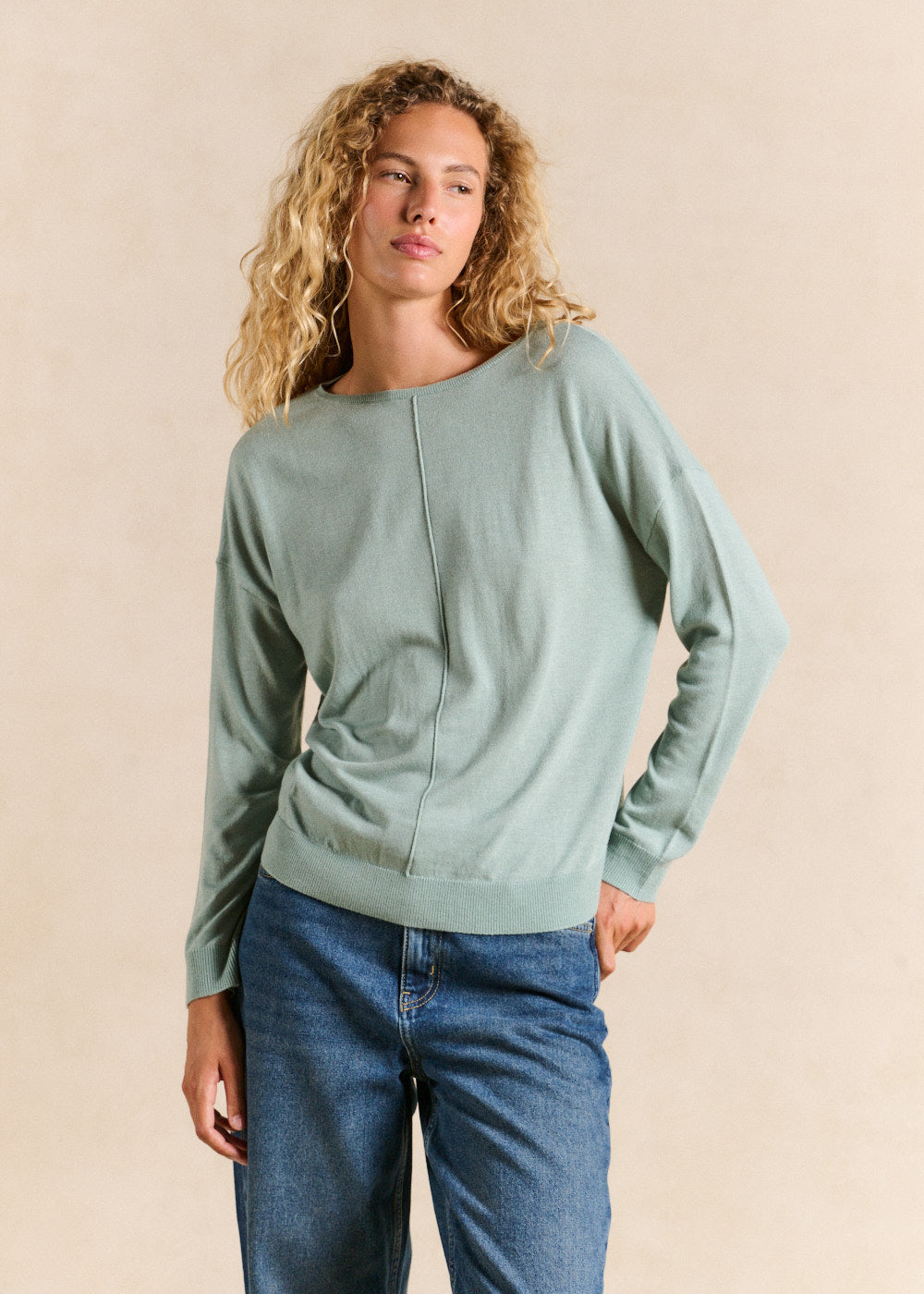 MANONA Oversized boat neck jumper - 1 - Sud Express - Sud Express