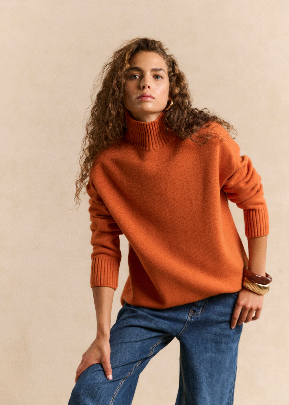 High-necked woollen jumper - Sud Express - 5 - Sud Express