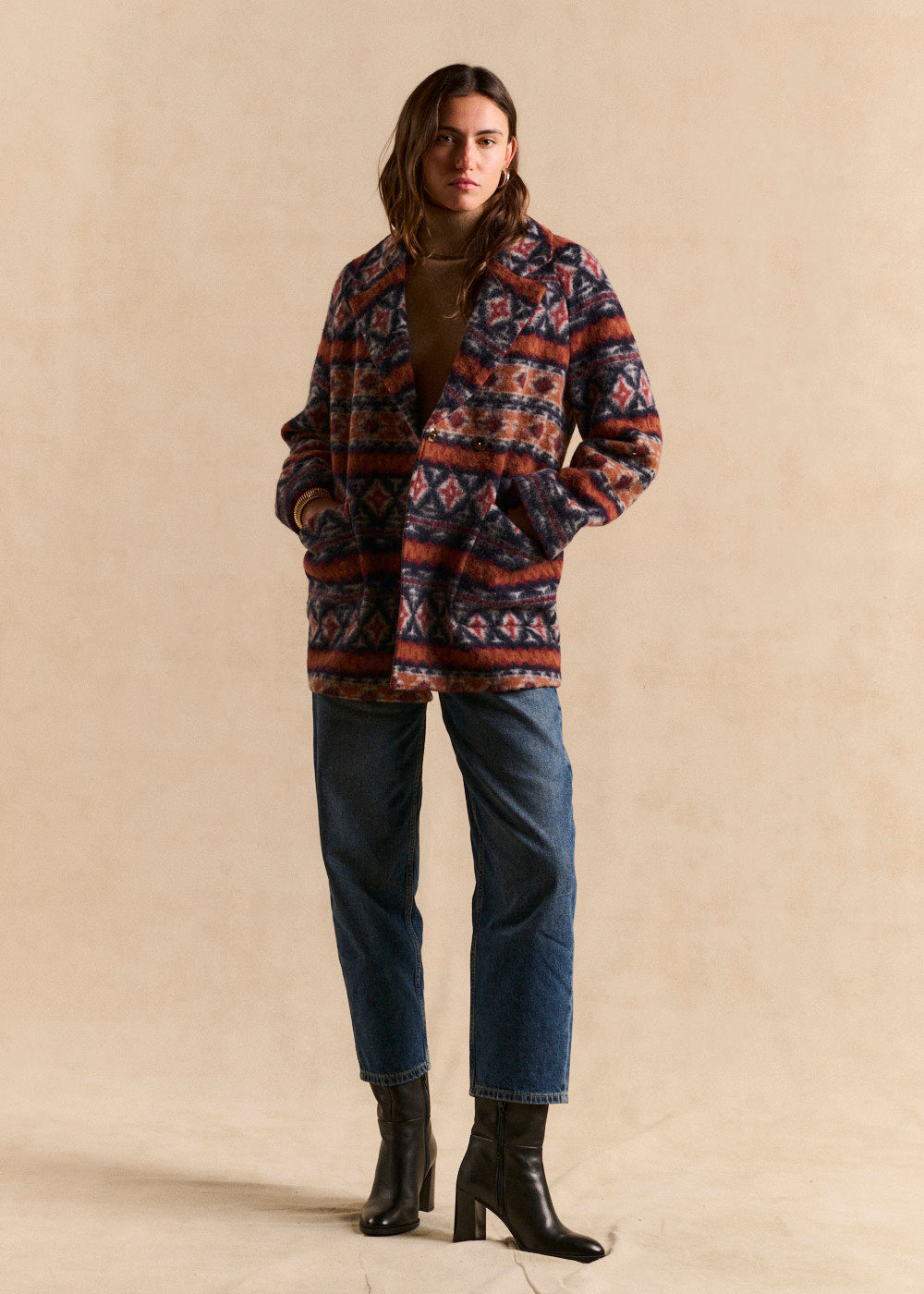 Oversized wool-blend coat - Sud Express - 1 - Sud Express