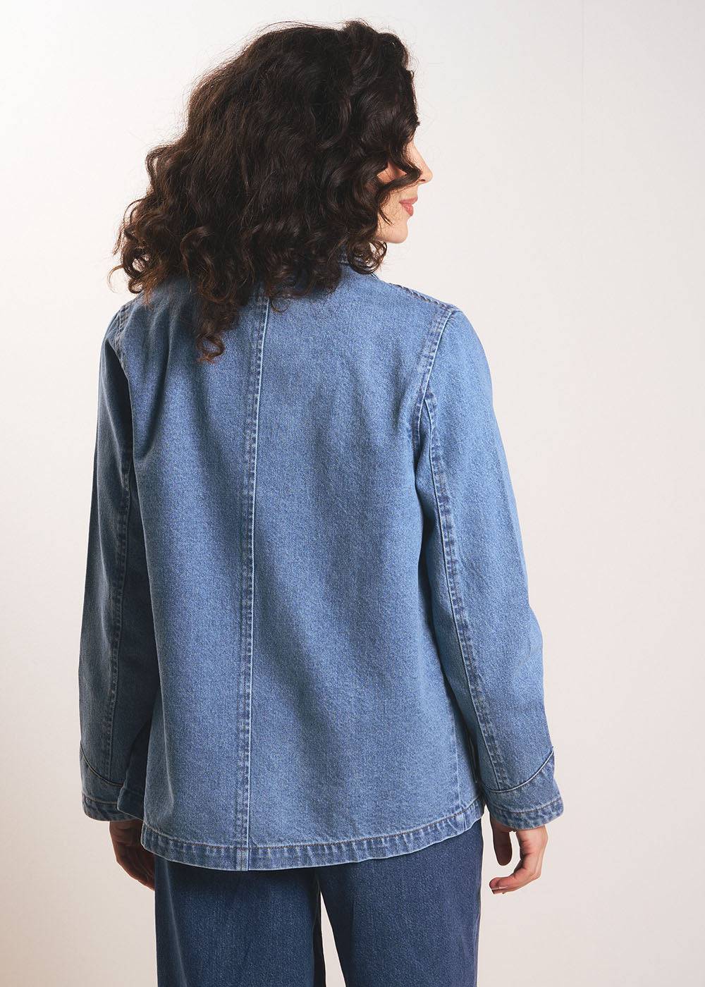 Long jacket with patch pockets - Sud Express - 3 - Sud Express
