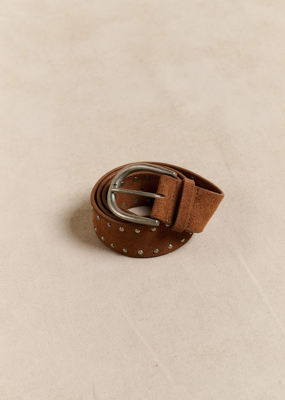 Studded leather belt - Sud Express - 1 - Sud Express