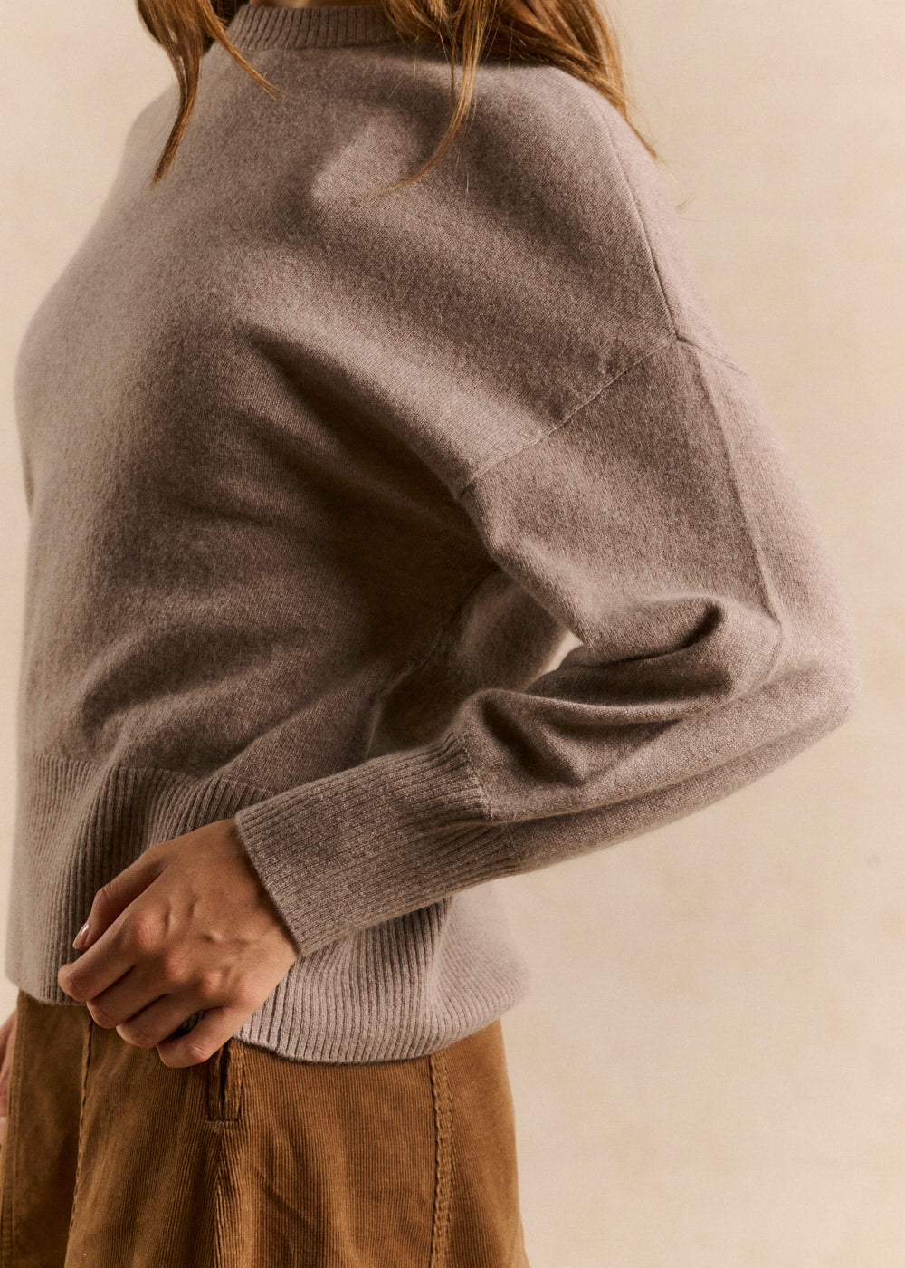 Cropped cashmere sweater  - Sud Express - 3 - Sud Express