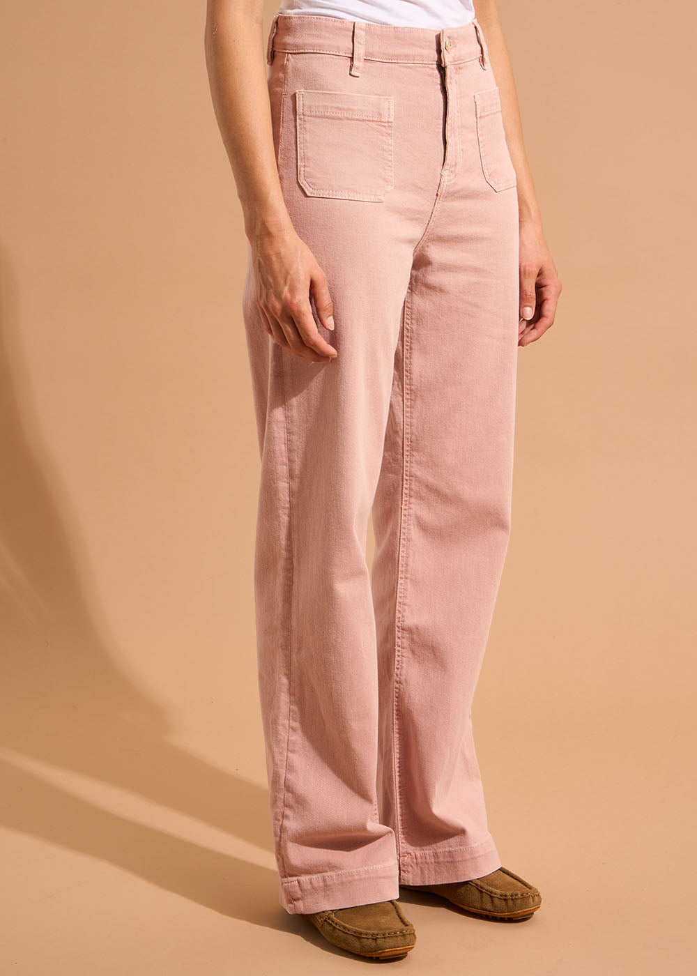 High-waisted cotton trousers - Sud Express - 6 - Sud Express