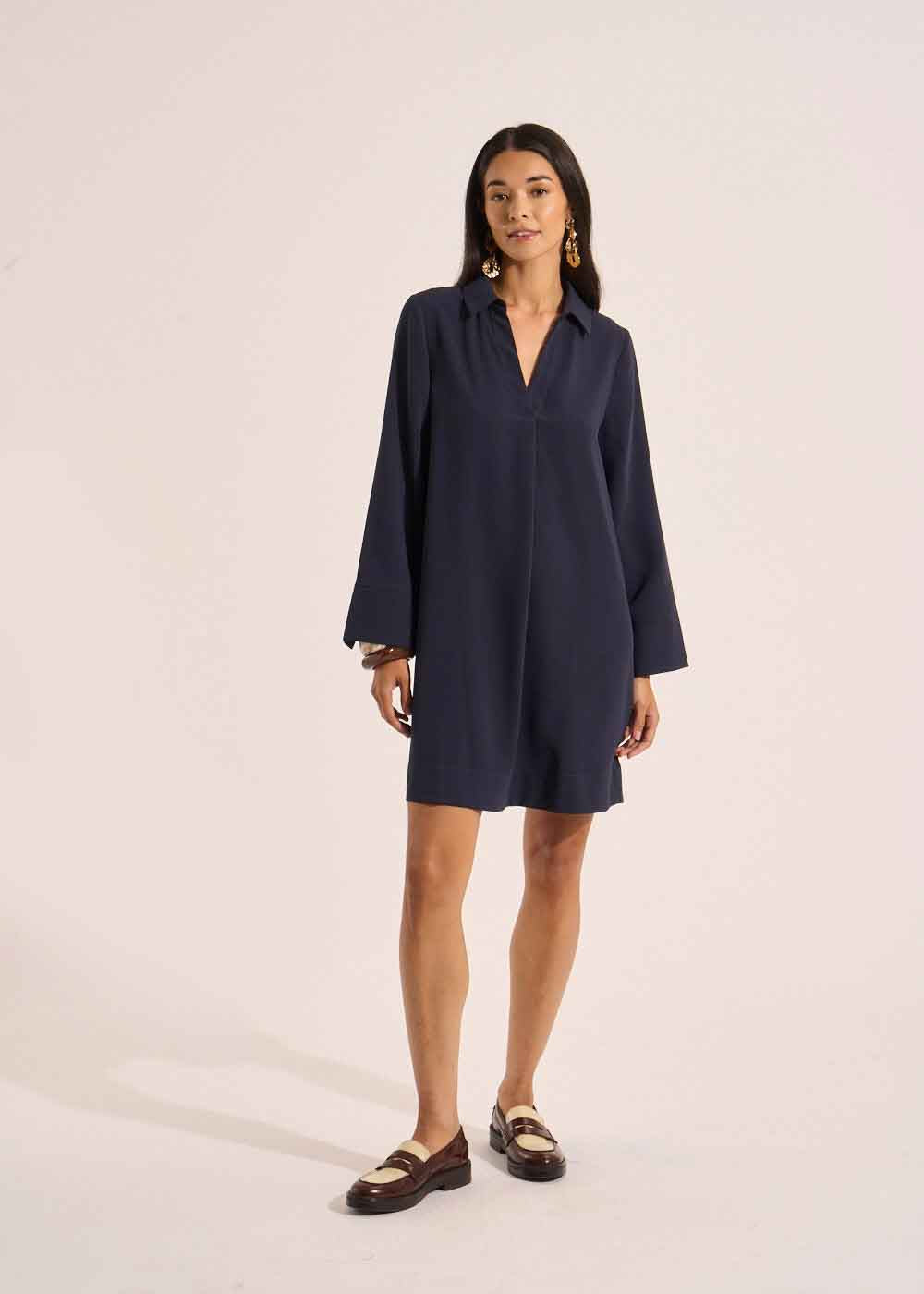 Short dress with long sleeves - Sud Express - 1 - Sud Express