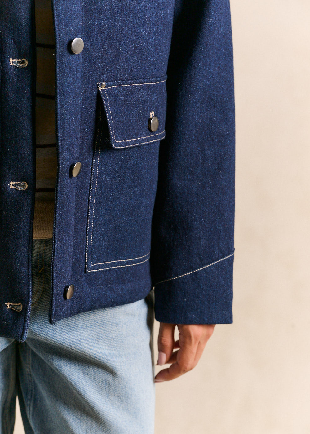 Raw denim jacket - Sud Express - 4 - Sud Express