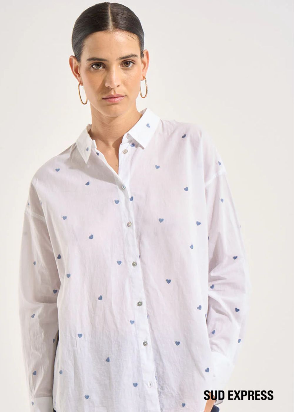 CASSIOPA Shirt with little hearts - 1 - Sud Express - Sud Express