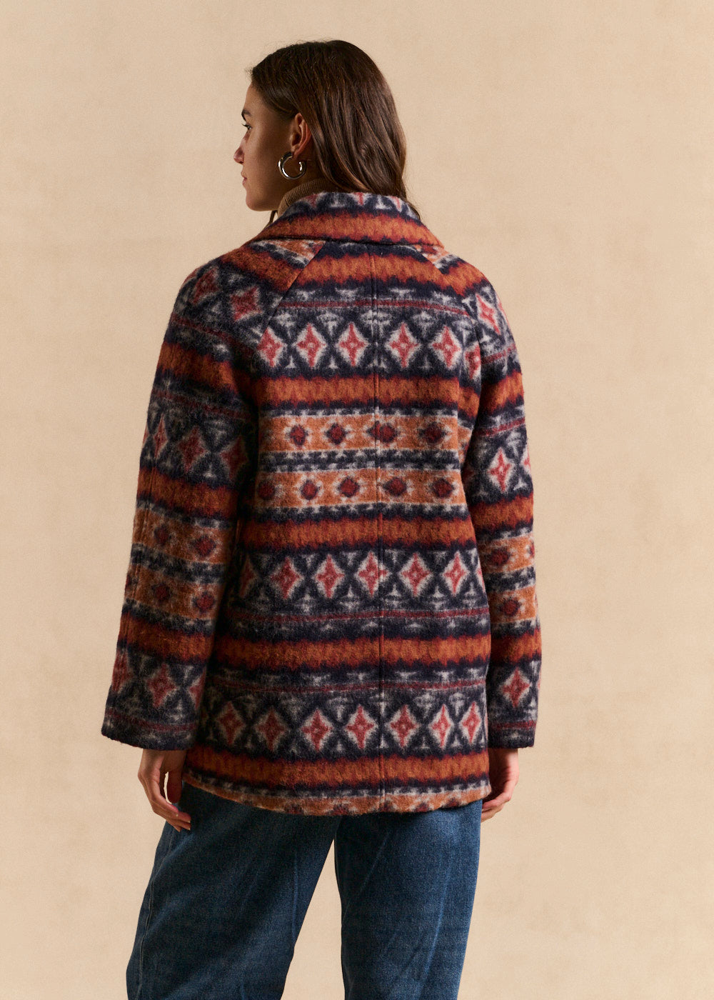 Oversized wool-blend coat - Sud Express - 3 - Sud Express