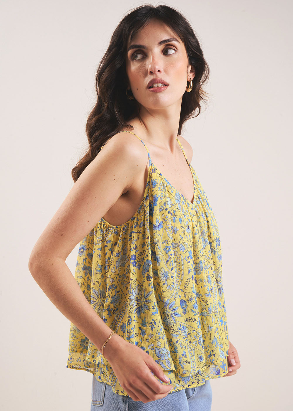 Thin strap printed top - Sud Express - 6 - Sud Express