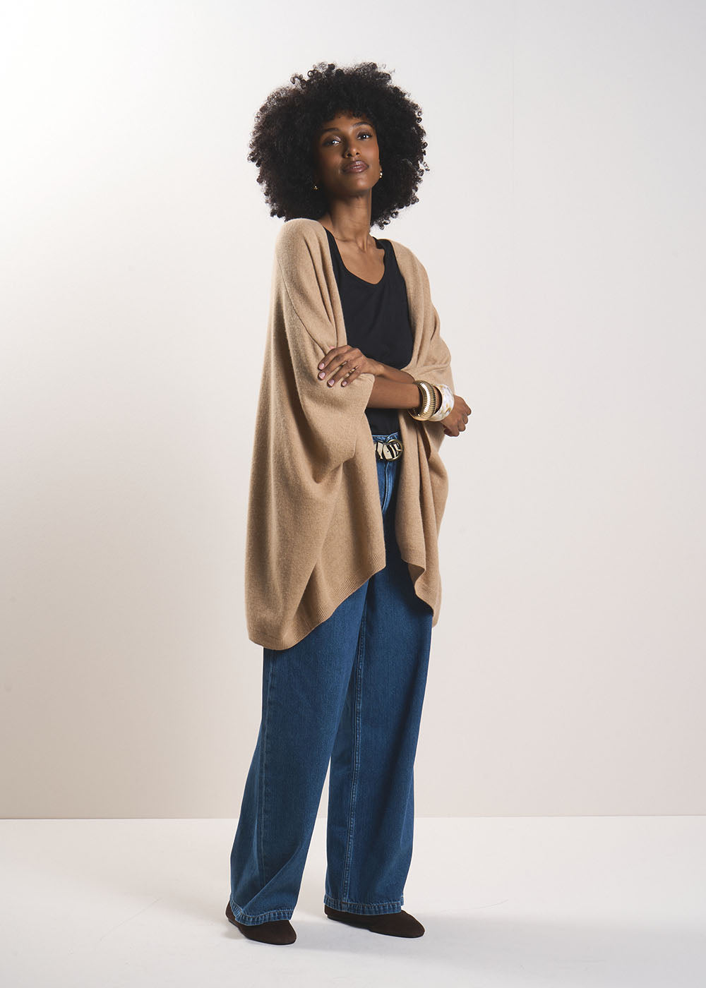 Loose-fitting cashmere cardigan - Sud Express - 6 - Sud Express