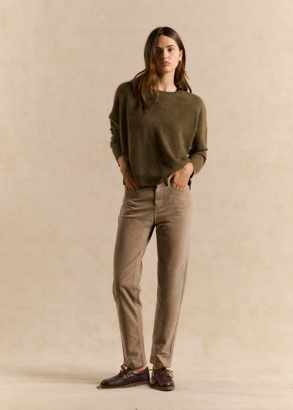 PAVLINI Slim-fit corduroy pants - 1 - Sud Express - Sud Express