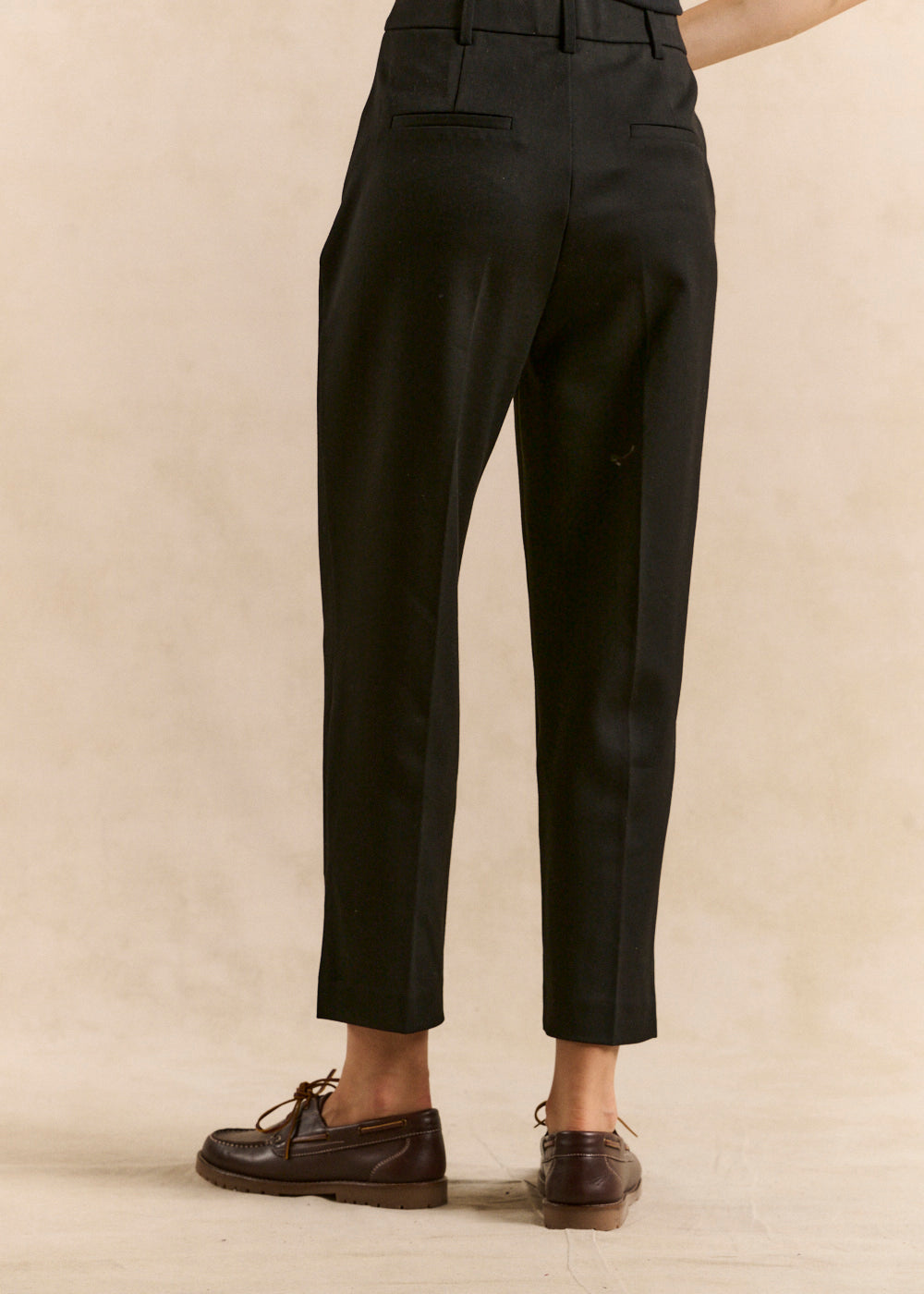 PARISMA Tailored trousers with integrated waistband - 3 - Sud Express - Sud Express