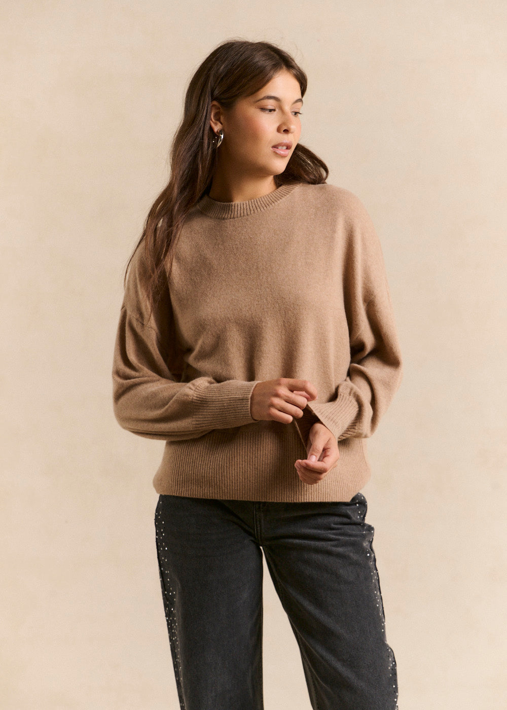 Cropped cashmere sweater  - Sud Express - 5 - Sud Express