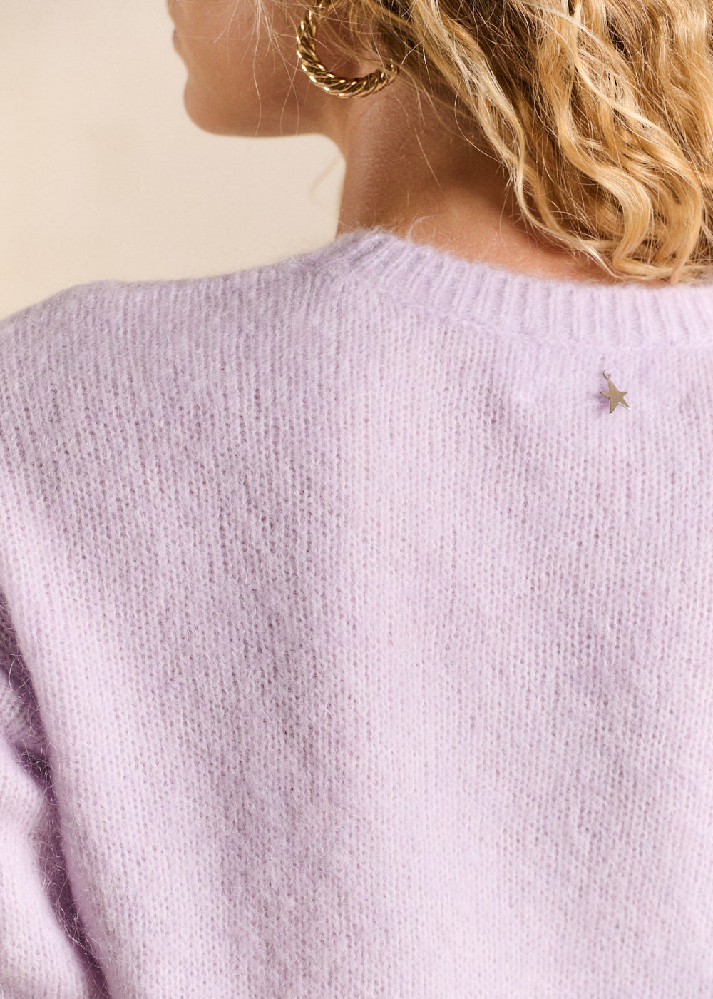 Round-neck mohair jumper with long sleeves - Sud Express - 2 - Sud Express