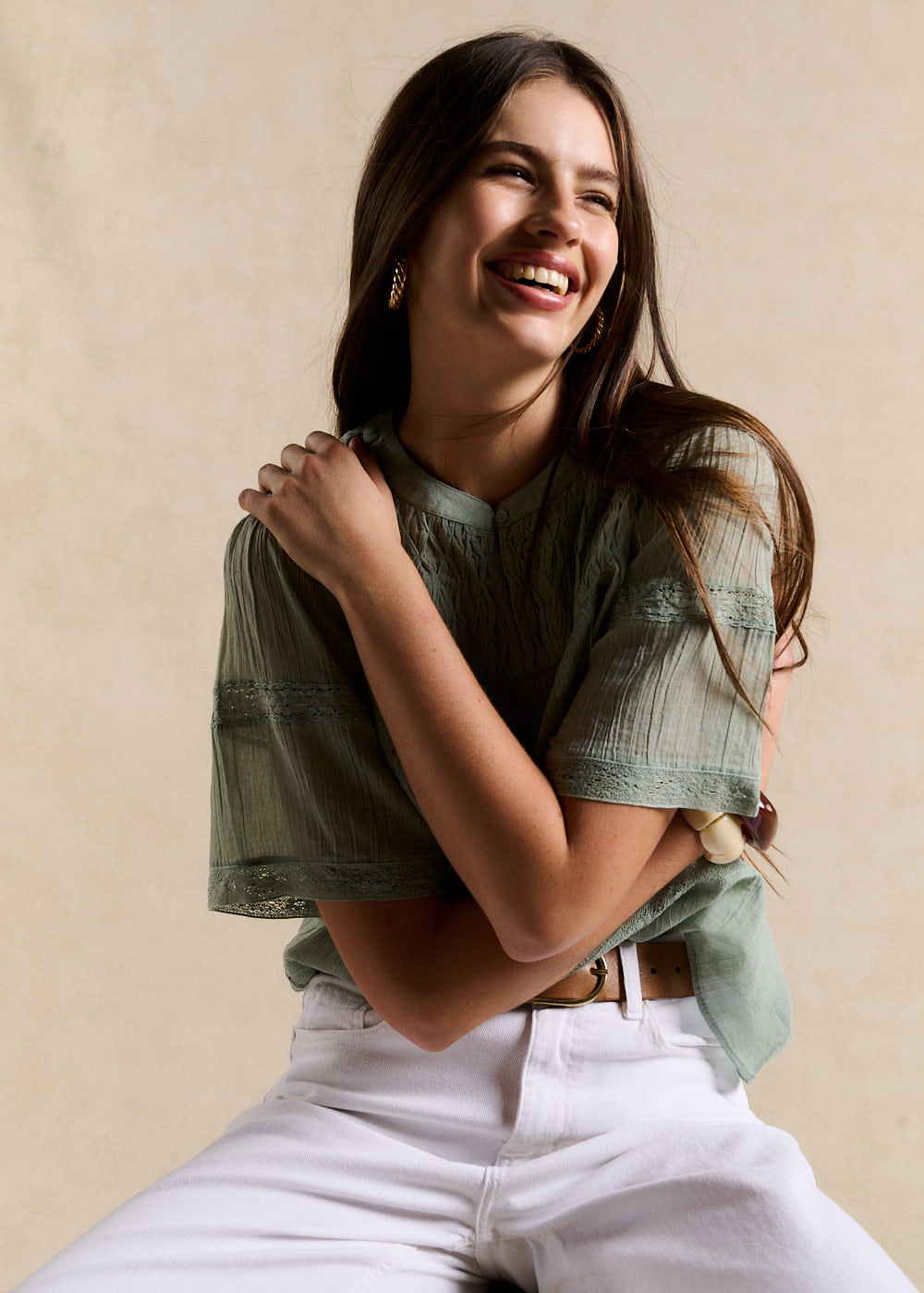 Embroidered Cotton Top - Sud Express - 5 - Sud Express