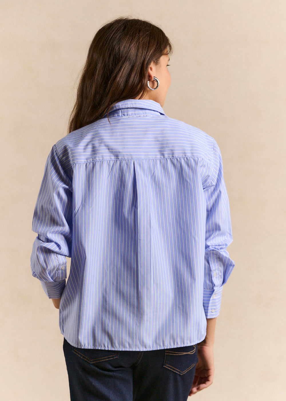 Striped shirt adorned with rhinestones - Sud Express - 3 - Sud Express