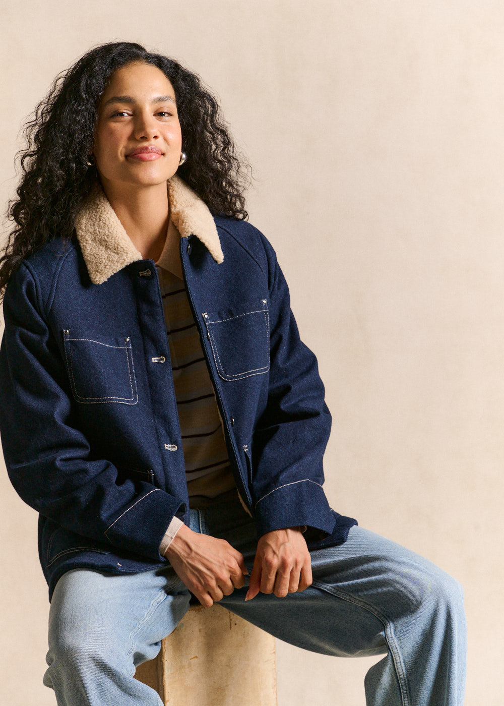 Raw denim jacket - Sud Express - 5 - Sud Express