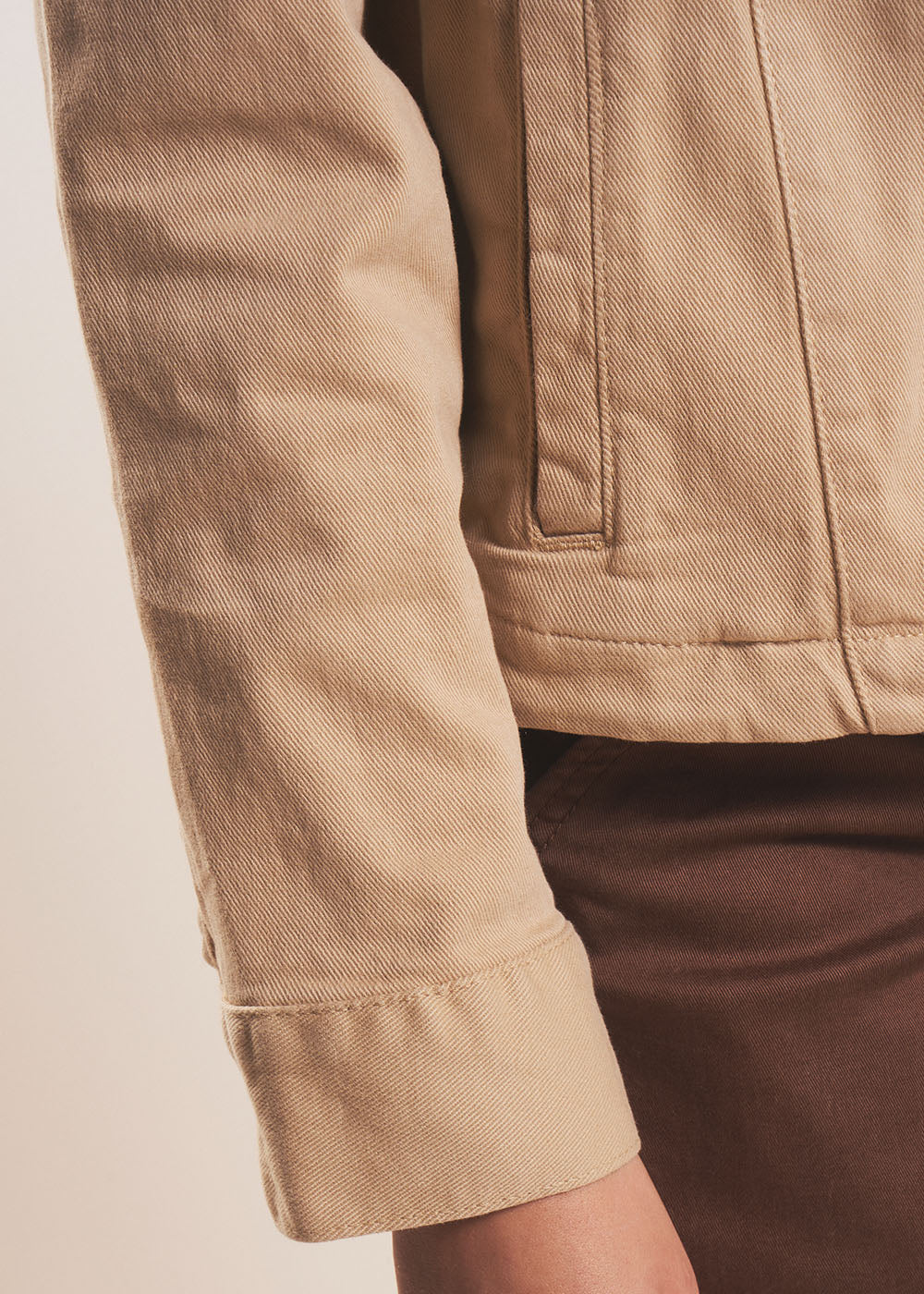 Shirt collar jacket with topstitching - Sud Express - 4 - Sud Express