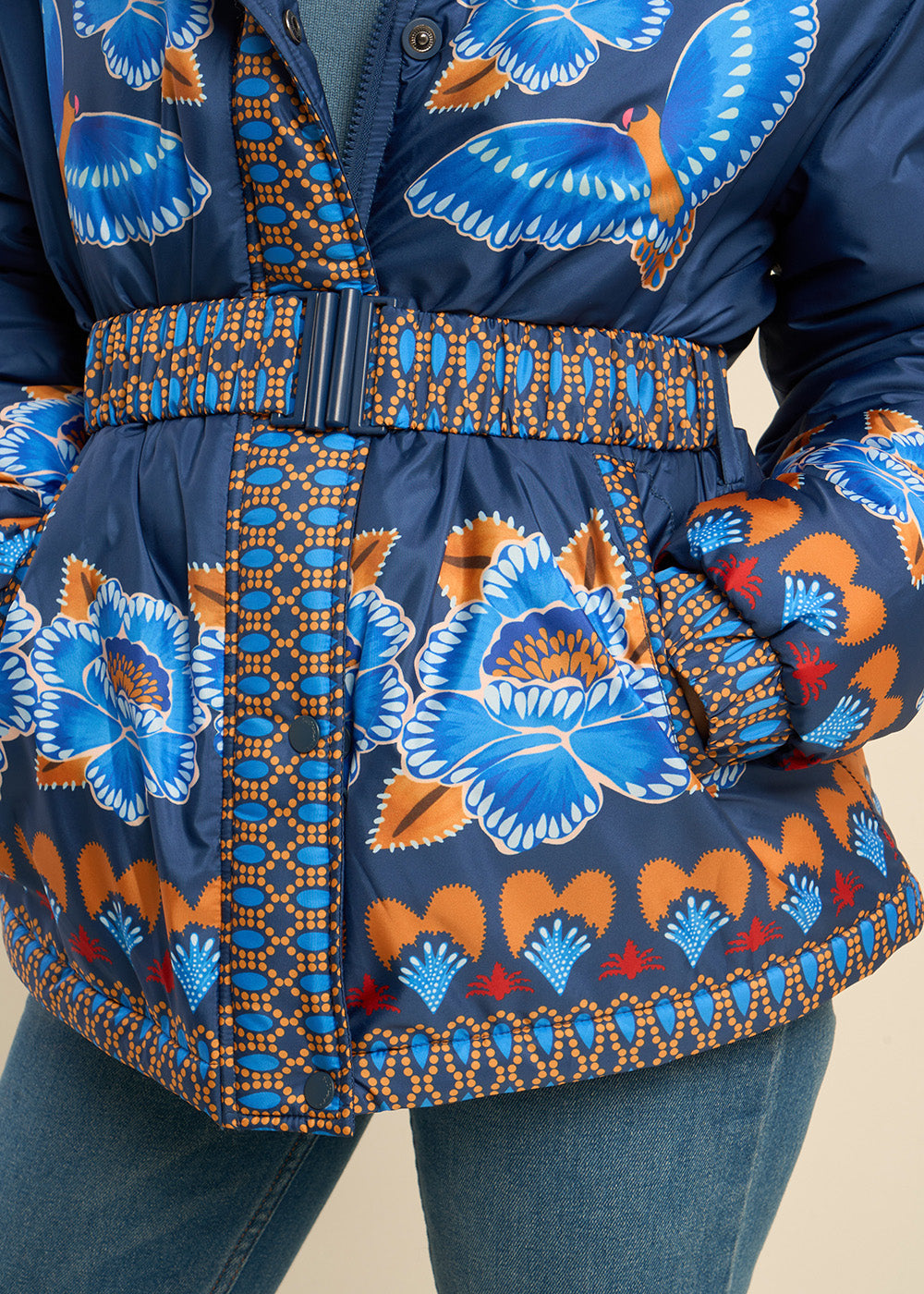 Printed hooded jacket - Sud Express - 2 - Sud Express