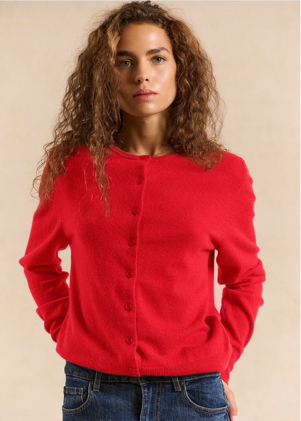 GIGYAK Buttoned cashmere cardigan, straight cut - 1 - Sud Express - Sud Express
