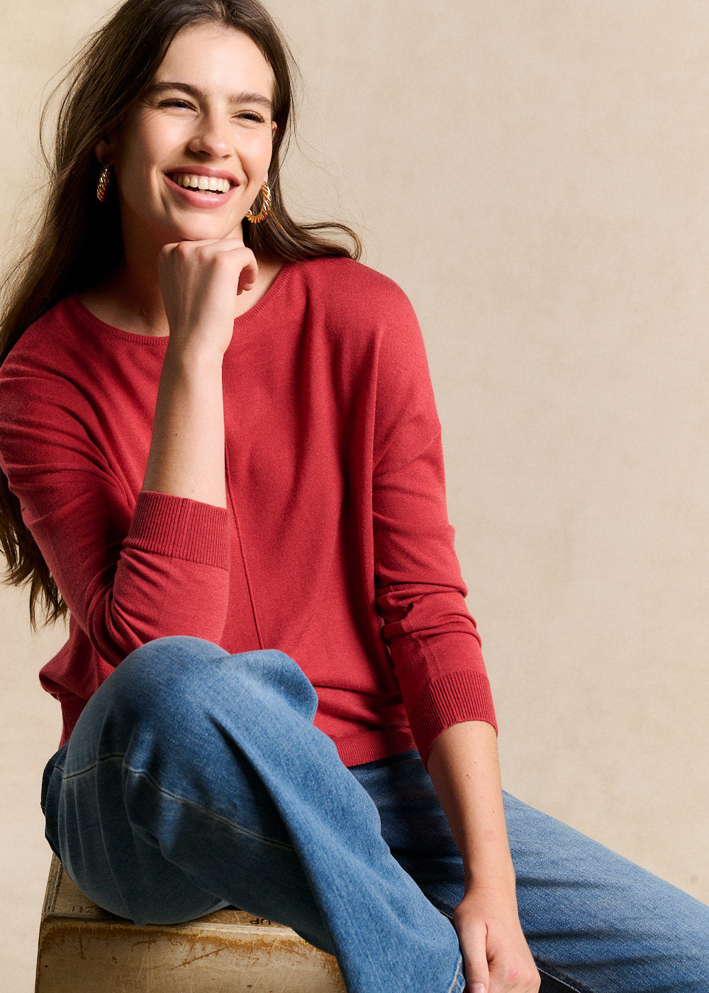 MANONA Oversized boat neck jumper - 4 - Sud Express - Sud Express