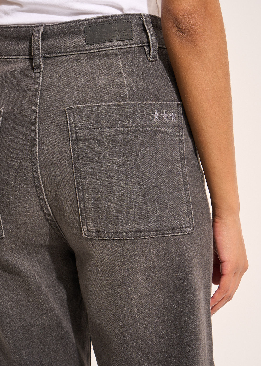 High-waisted wide-leg jeans - Sud Express - 4 - Sud Express