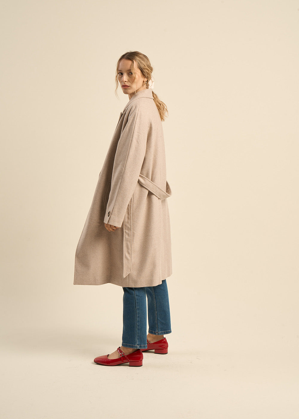 Long belted coat - Sud Express - 4 - Sud Express