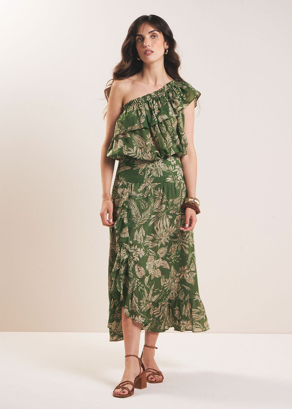 Long printed cotton skirt - Sud Express - 5 - Sud Express