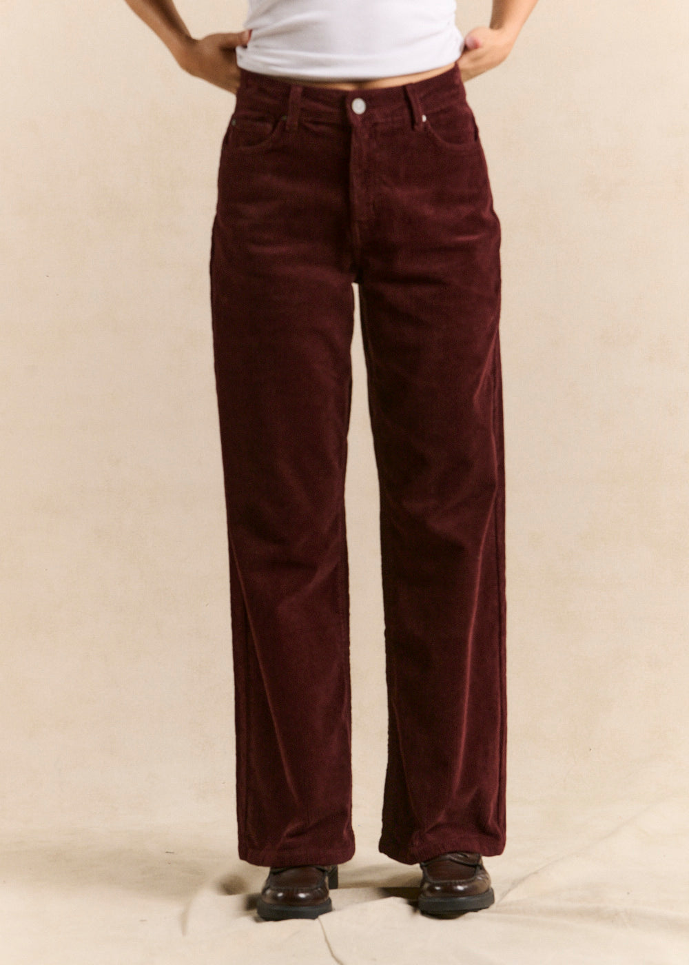 Wide leg velvet pants - Sud Express - 2 - Sud Express