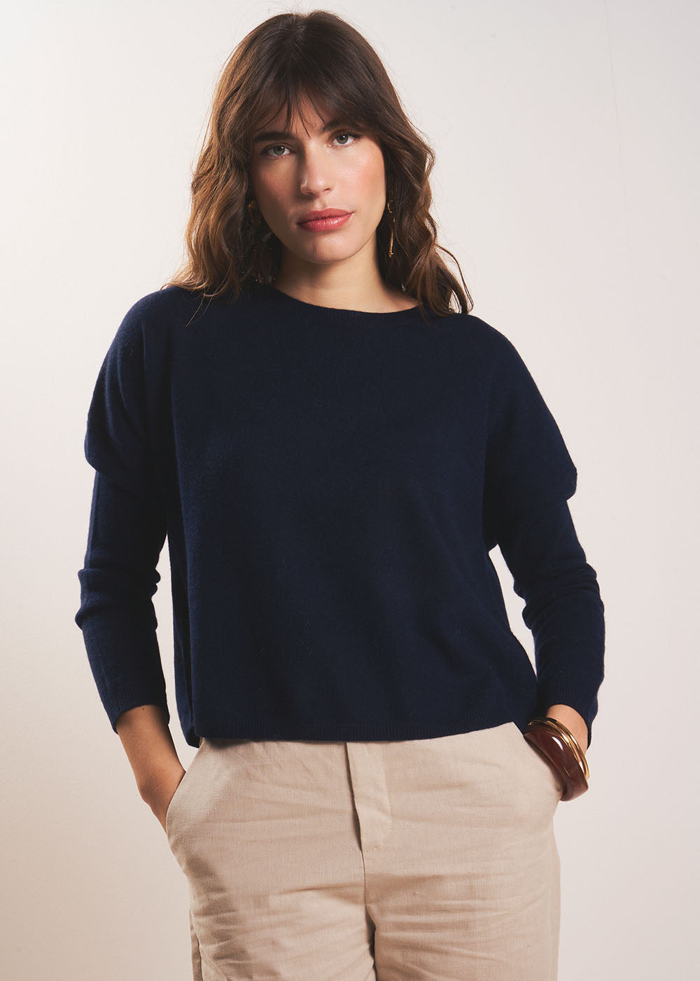100% cashmere boat-neck jumper - Sud Express - 5 - Sud Express