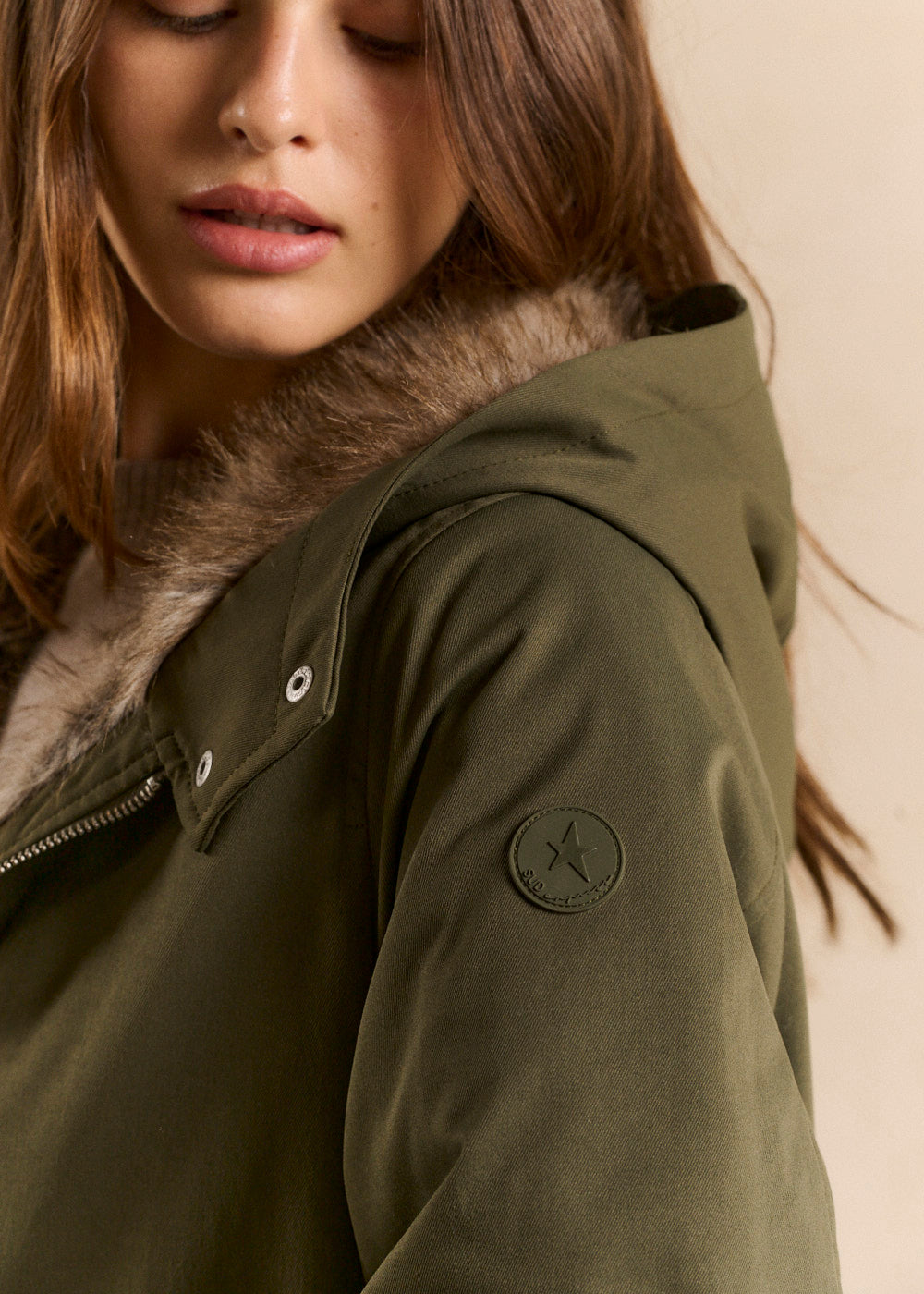 VERONIKA Long water-repellent parka with faux-fur lining - 2 - Sud Express - Sud Express