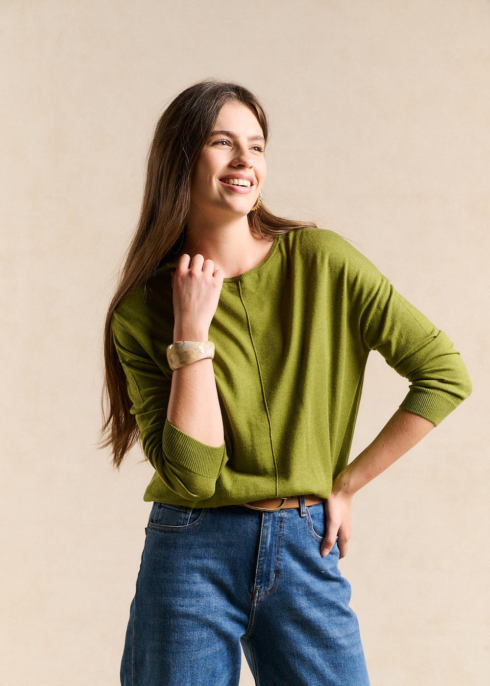 MANONA Oversized boat neck jumper - 4 - Sud Express - Sud Express