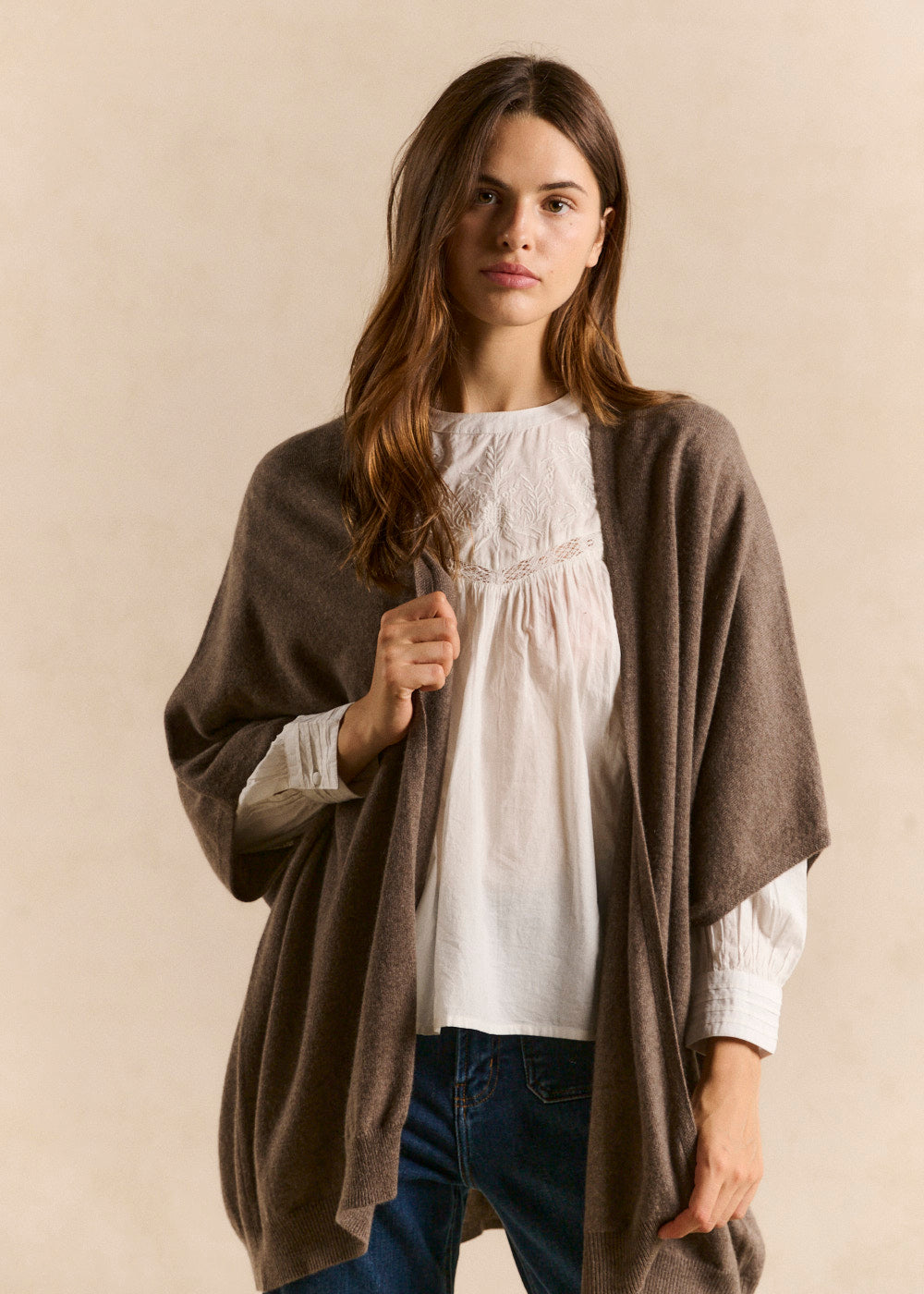 GWENAELLA Cardigan oversize en cachemire - 1 - Sud Express - Sud Express