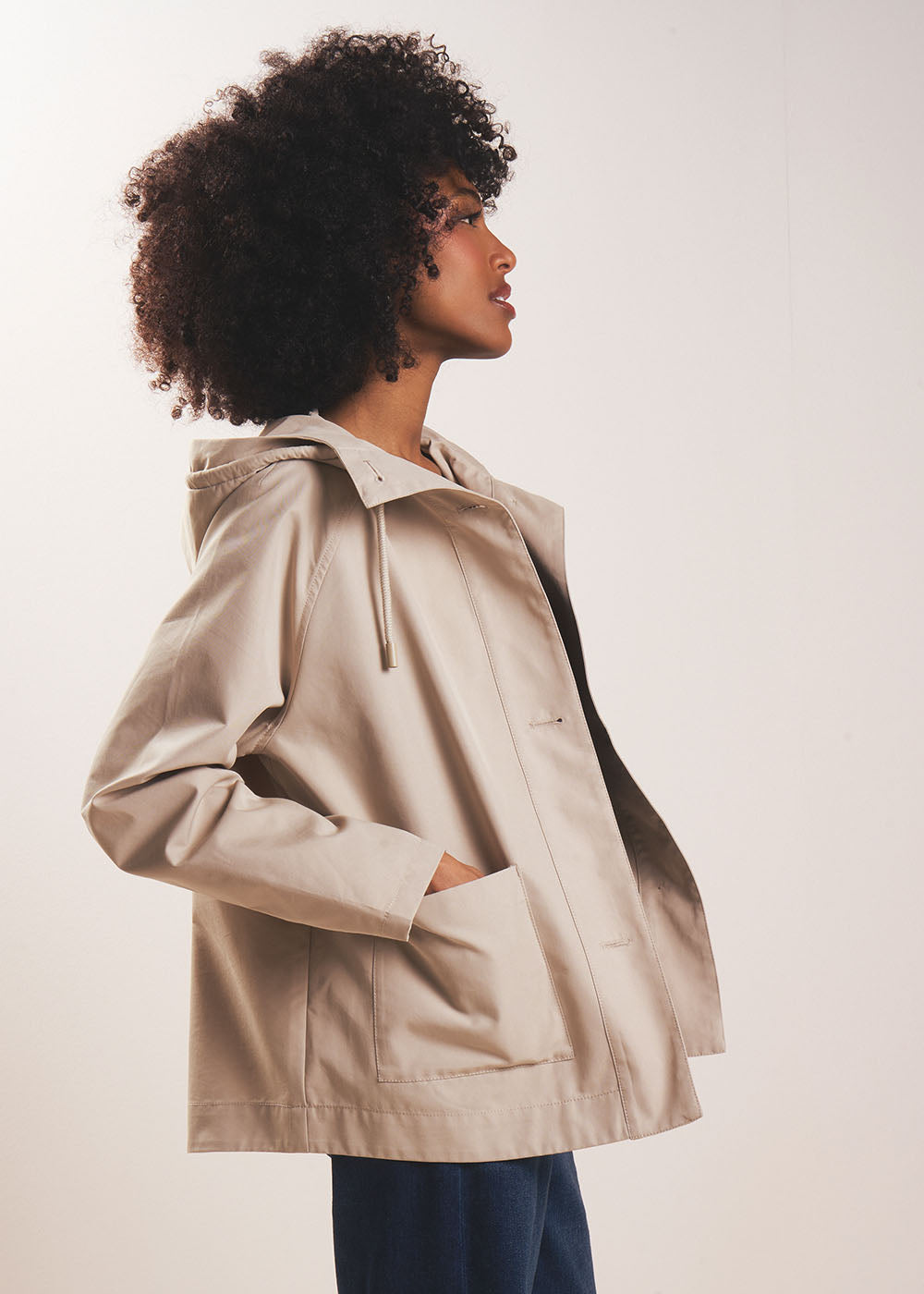 Short water-repellent jacket with hood - Sud Express - 5 - Sud Express