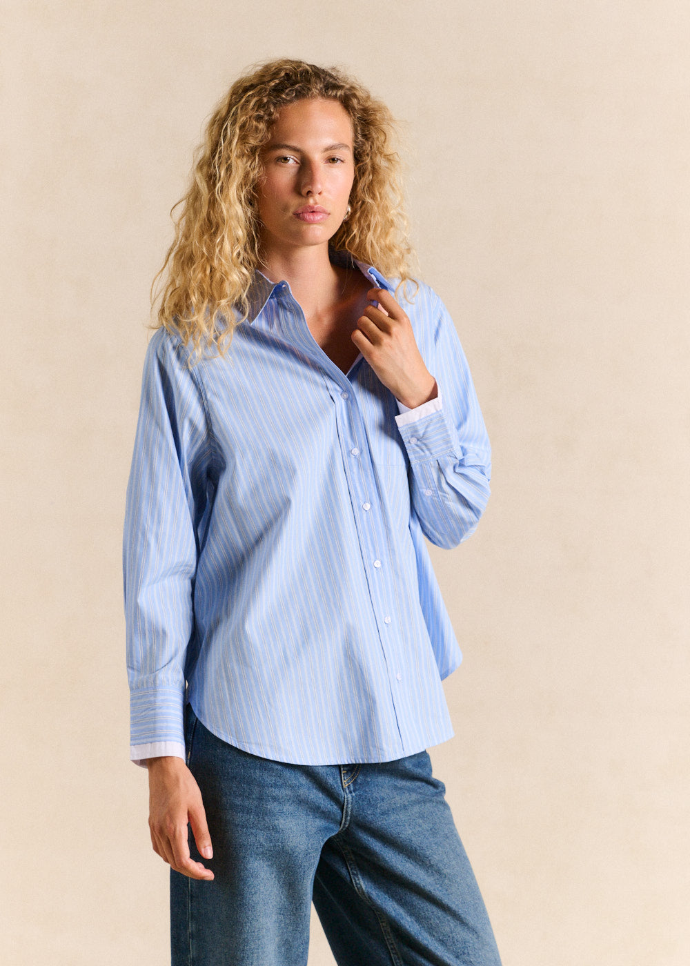 Oversized striped shirt - Sud Express - 5 - Sud Express