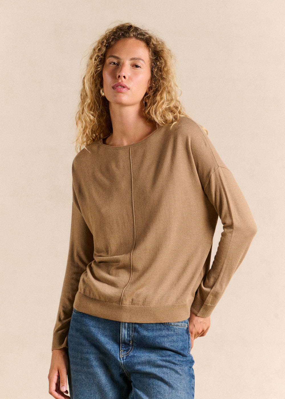 MANONA Oversized boat neck jumper - 1 - Sud Express - Sud Express