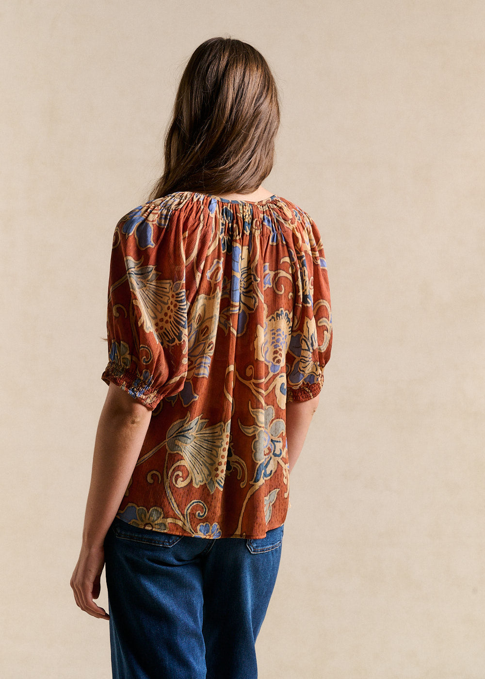 TOSCANI Floral Paisley Print Top - 3 - Sud Express - Sud Express