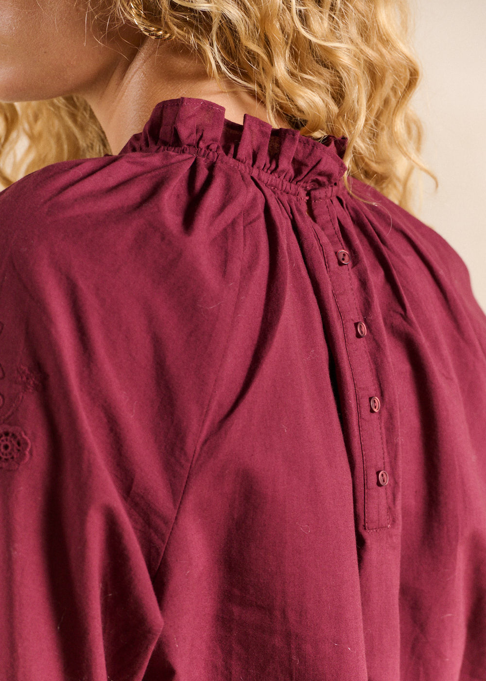 TISABEL Embroidered cotton shirt - 4 - Sud Express - Sud Express