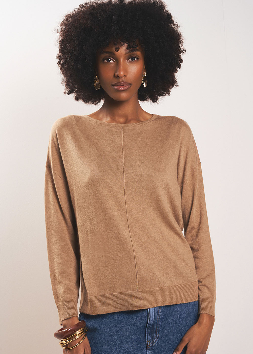 Oversized boat neck jumper - Sud Express - 5 - Sud Express