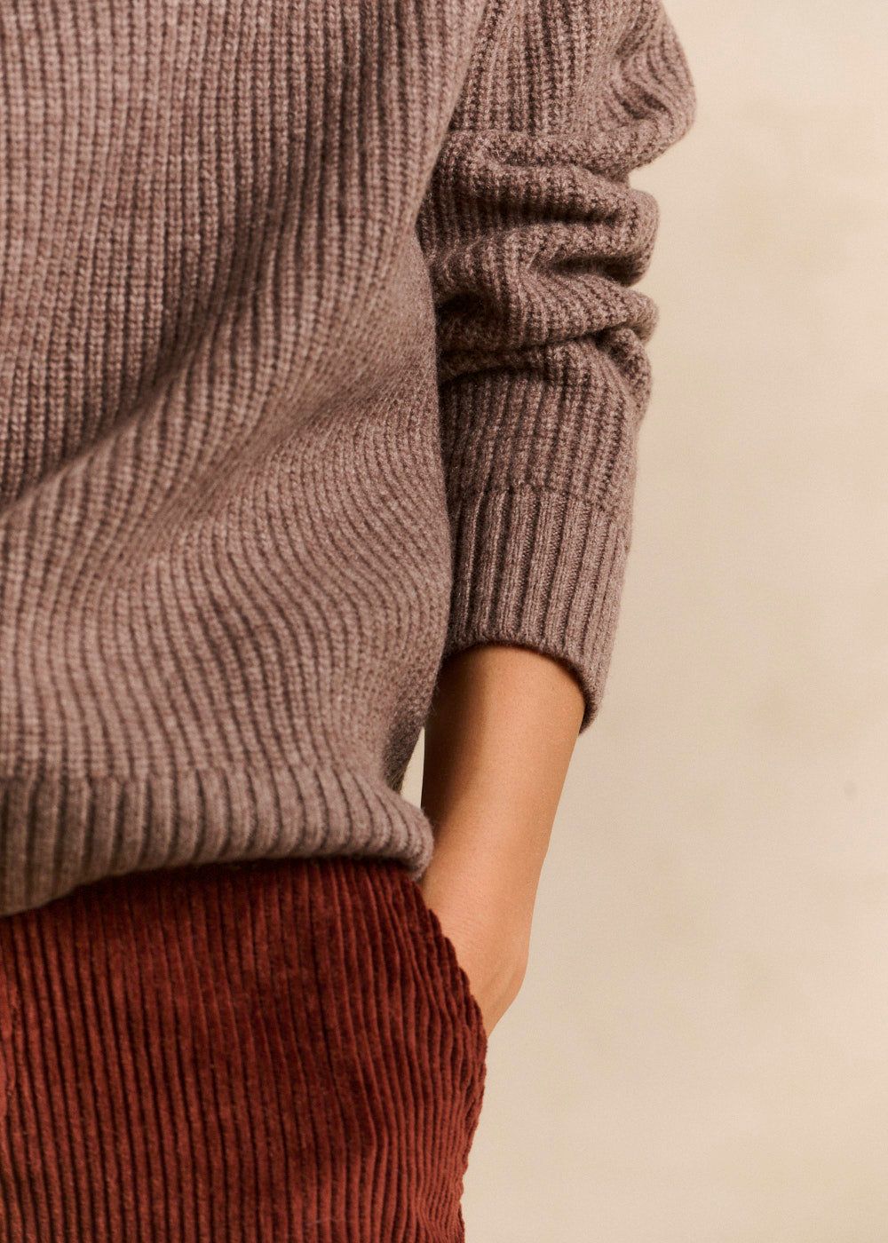 Zip-up trucker collar wool sweater - Sud Express - 4 - Sud Express