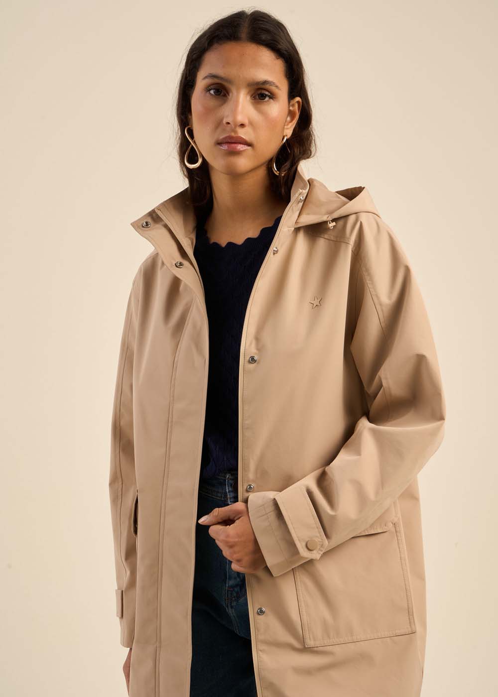 Water-repellent hooded parka - Sud Express - 2 - Sud Express