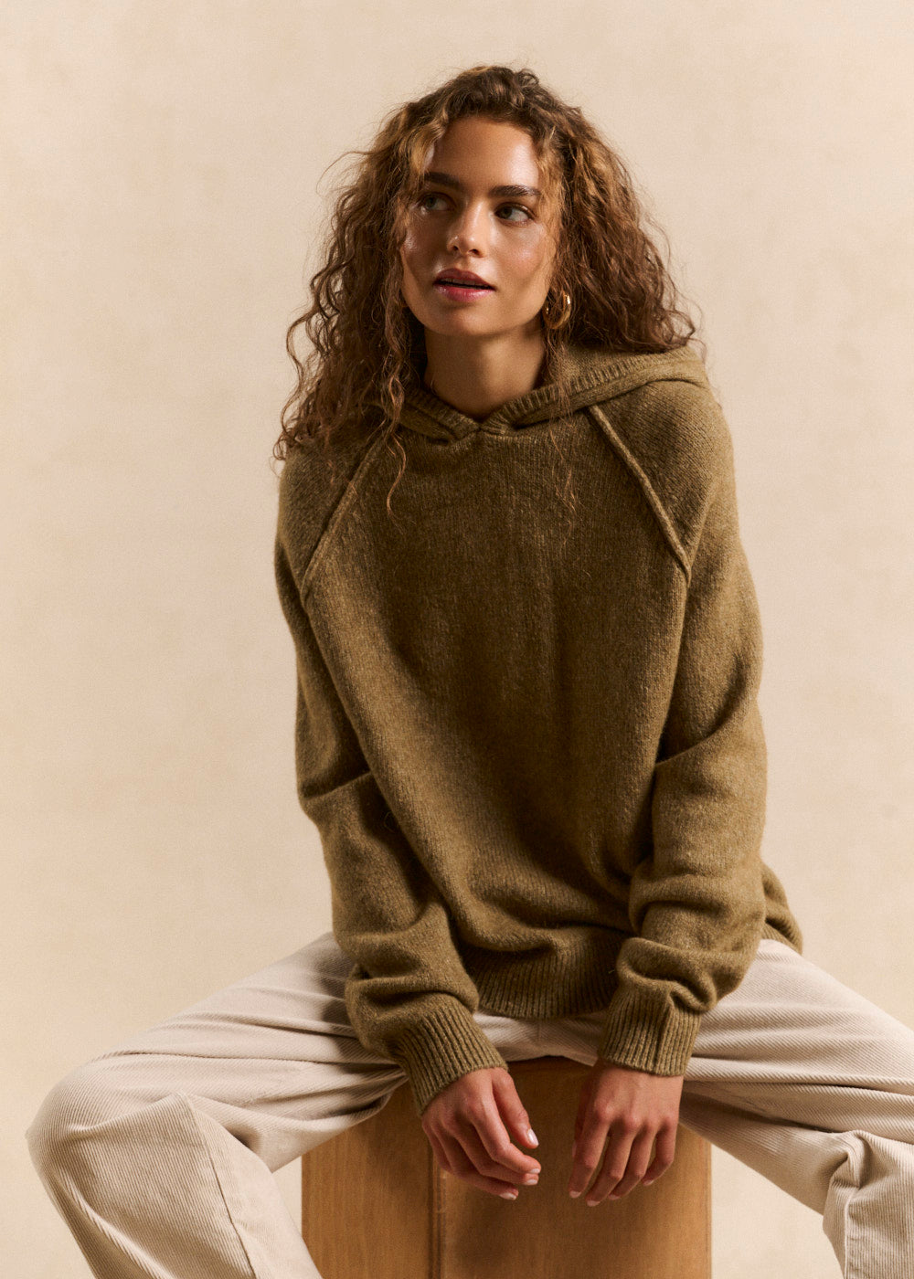 Thick knit hooded sweatshirt - Sud Express - 5 - Sud Express