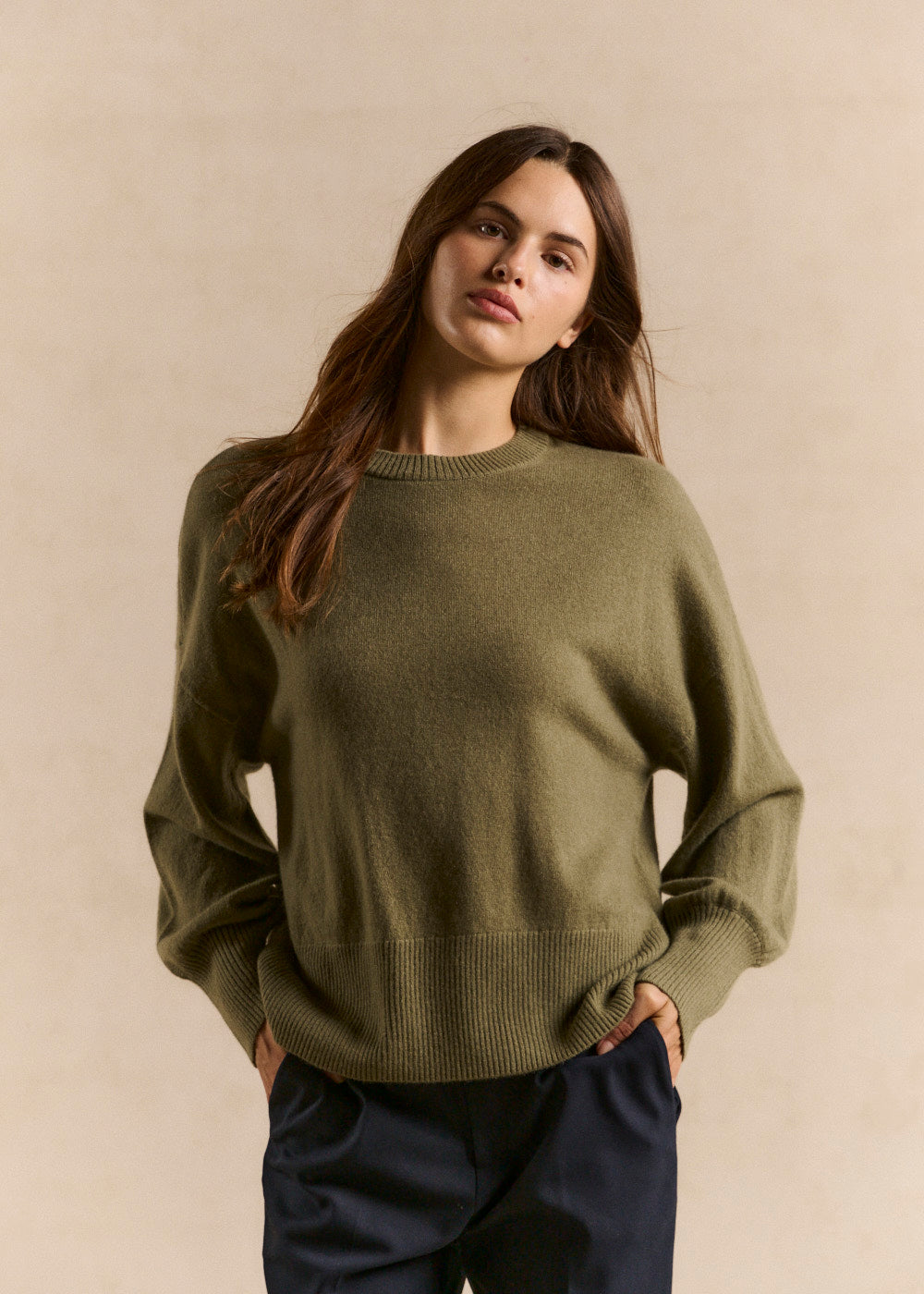 Cropped cashmere sweater  - Sud Express - 5 - Sud Express
