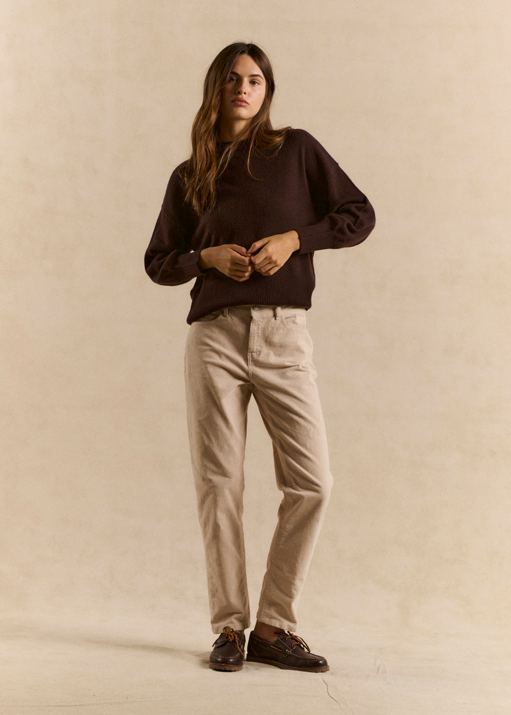 Slim-fit corduroy pants - Sud Express - 2 - Sud Express