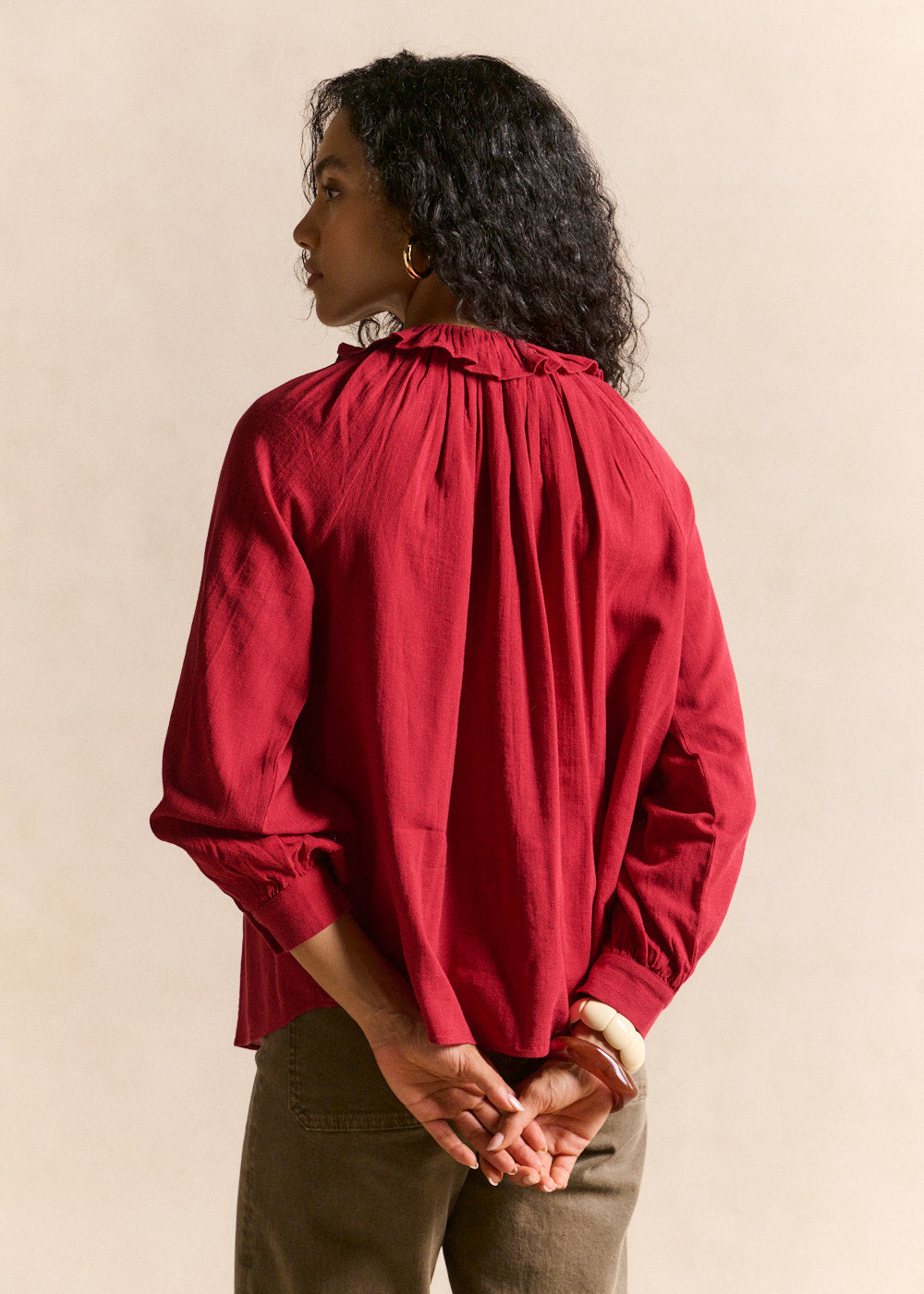Cotton voile blouse - Sud Express - 3 - Sud Express