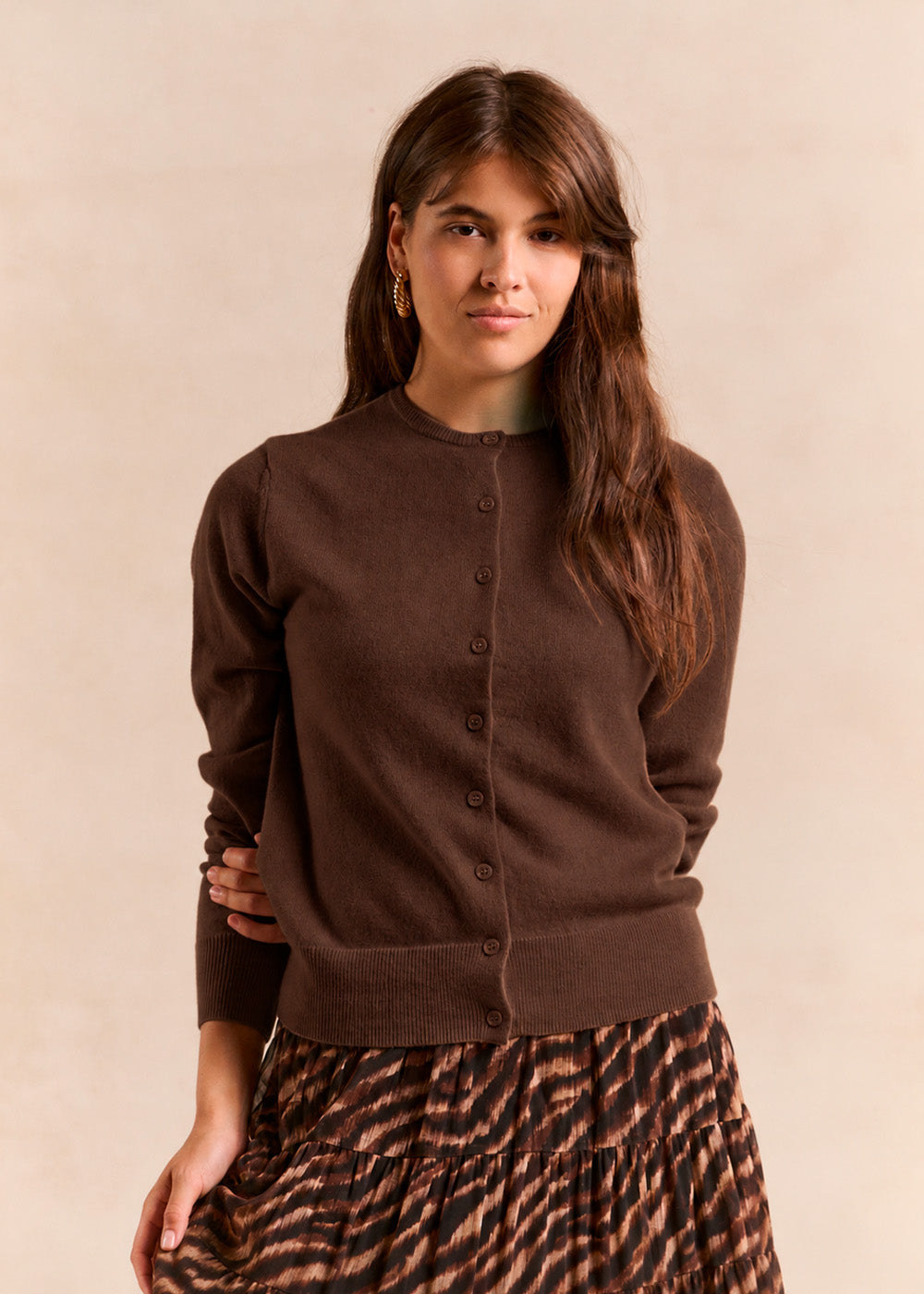 GIGYAK Buttoned cashmere cardigan, straight cut - 1 - Sud Express - Sud Express