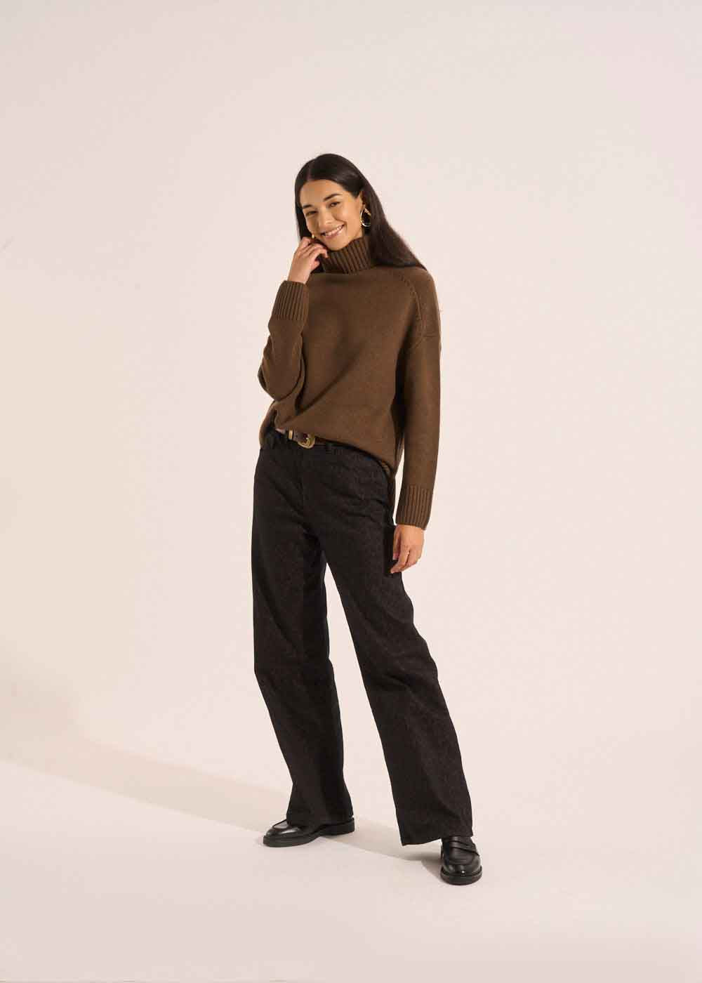 PARYLA Pantalon léopard jambe large - 1 - Sud Express - Sud Express