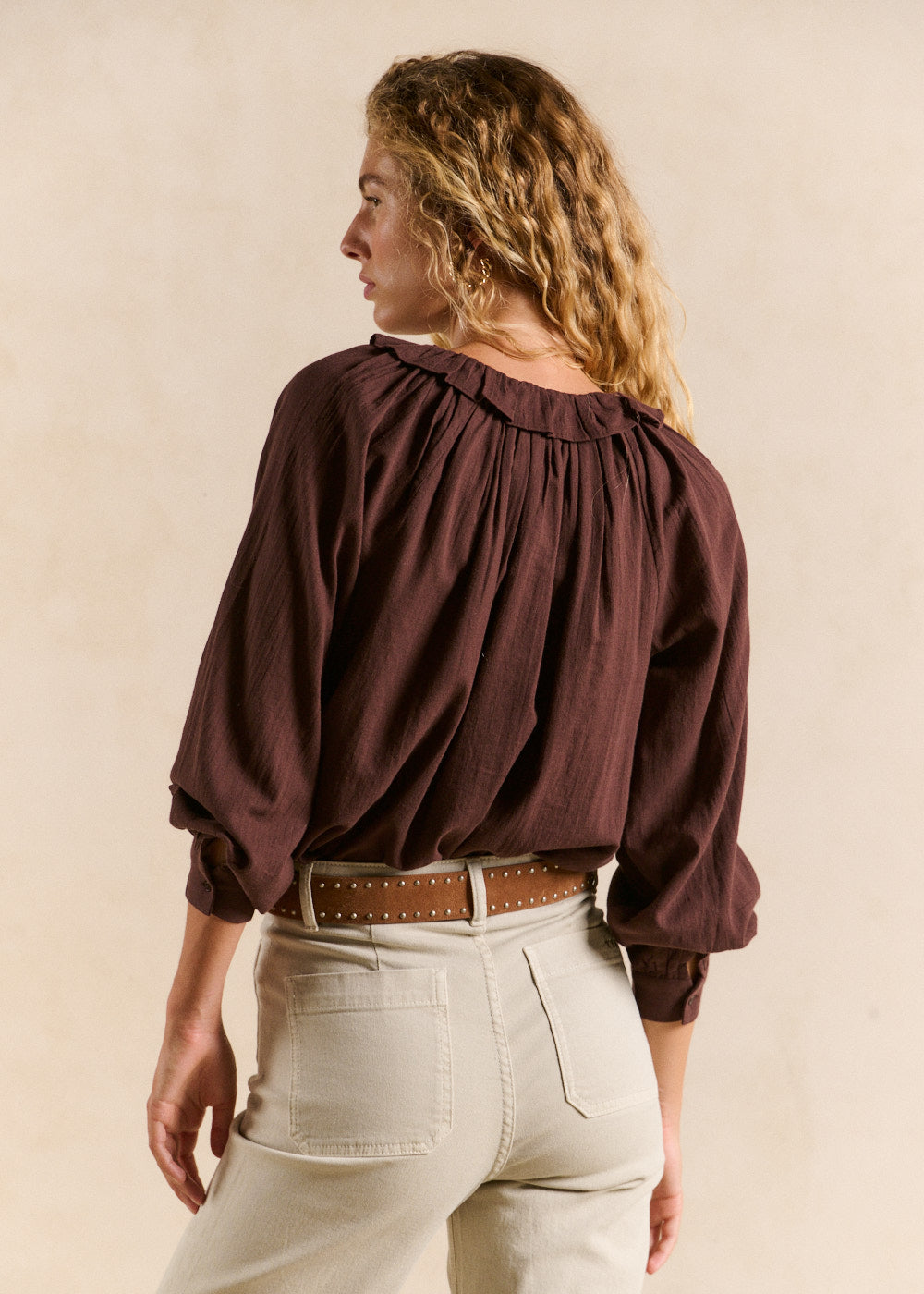 Cotton voile blouse - Sud Express - 3 - Sud Express
